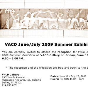 VACD June/July 2009 Summer Exhibition